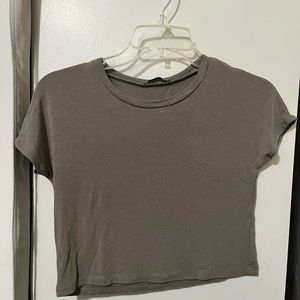 Zara fitted crop top